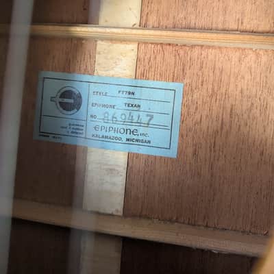 Epiphone FT-79 Texan 1967 - Natural image 3