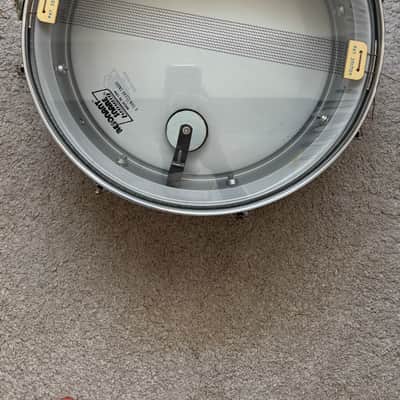 Ludwig Acrolite 5x14" Aluminum Snare Drum with Blue/Olive Badge image 6