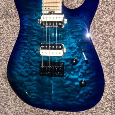Jackson Pro Series DK2MQHT Dinky 2013 - 2014 - Chlorine Burst Electric guitar made in Mexico Seymour Duncans image 3