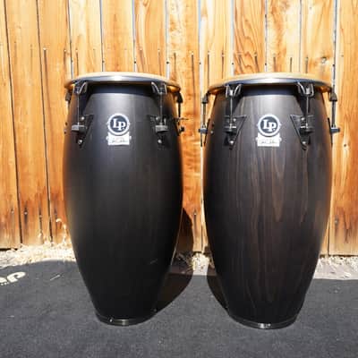 Latin Percussion Raul Rekow Dark Walnut/New Zealand Pine Top Tuning Sig. Conga Set (Quinto/Conga) image 4