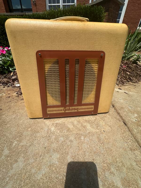 Gibson BR-9 10 Watt Combo 1950 - Ivory Leatherette image 1