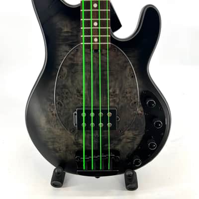 Sterling By Music Man StingRay RAY34PB 2014-2015 - Trans Black Satin w/ Spector Padded Gig Bag