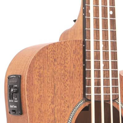 Gold Tone M-Bass Mahogany Top 23-Inch Scale 4-String Acoustic-Electric MicroBass w/Gig Bag image 7