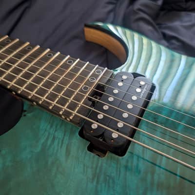 Schecter KM-7 Artist Lagoon Fade 7 String Electric Guitar image 6