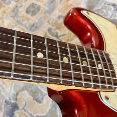 1971 Fender Mustang Competition Red with OHSC all original vintage electric guitar image 15