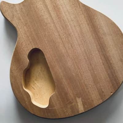 Veneer Mahogany DIY Project Guitar Single Cut Basswood Body image 4