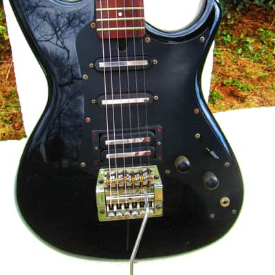 Aria Pro II RS Knight Warrior Guitar, 1985, Japan, USA Kahler Flyer Tremolo, Coil Tap, Case image 5