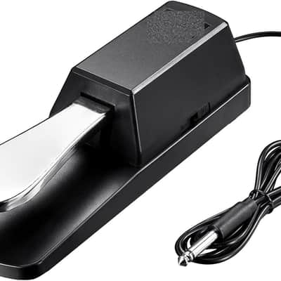 Sustain Pedal for Keyboards Midi Digital Pianos Universal Piano Pedal with Polarity Switch 1/4'' 6.35mm Input Plug Fit for Yamaha Casio Roland Korg Behringer Moog
