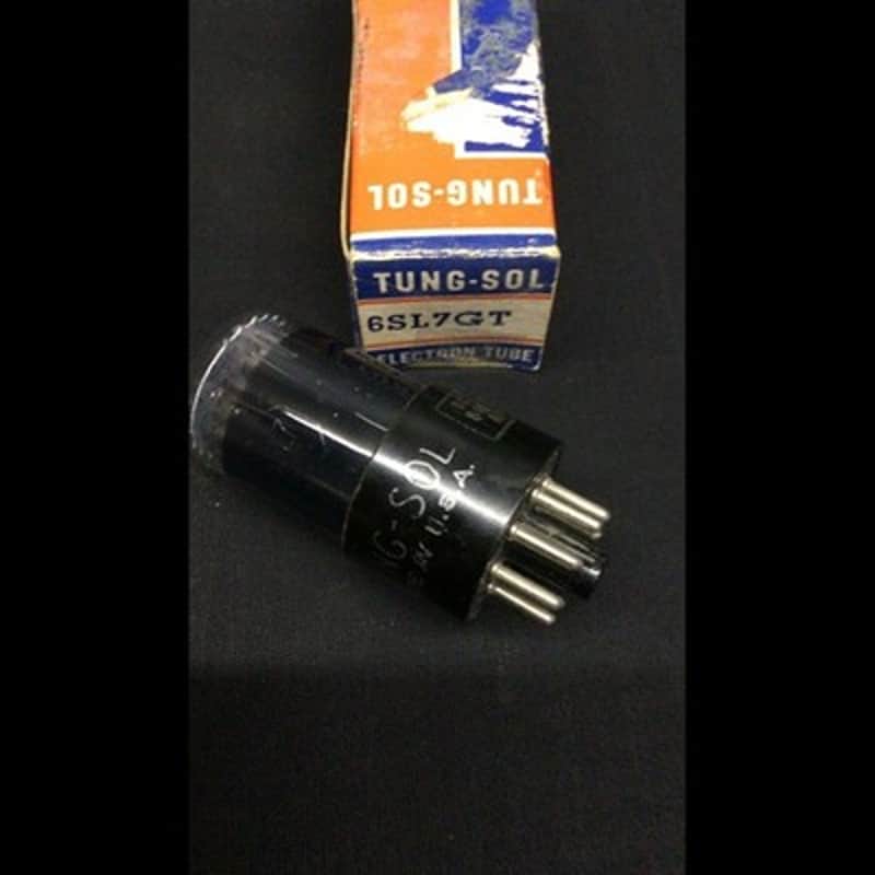 NOS NIB TUNG SOL 6SL7GT Black Glass Black Plate Premium Audio VACUUM TUBE K.9708 image 1