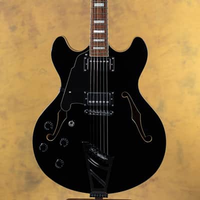 D'Angelico Premier DC Black Left Handed image 3