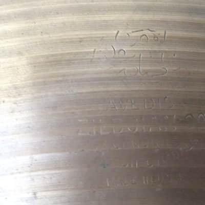 20" Zildjian Avedis Hollow Logo Sizzle Ride Cymbal w/Rivets 1970s - Vintage image 5