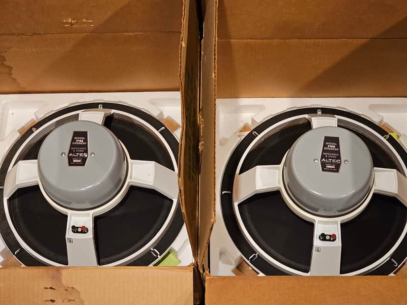 Altec Lansing 418-B 15" Bass Speakers 1970s NOS Pair image 1