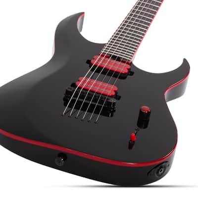 Schecter Sunset-6 Red Dawn Gloss Black image 3