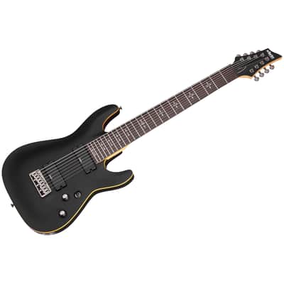 Demon 8 Aged Black Satin Schecter image 1
