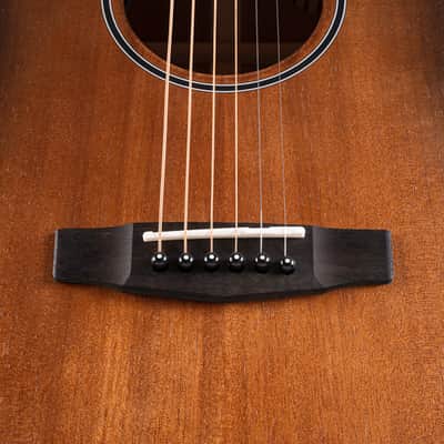 Cort COREDCOPBB Core-DC Series Dreadnought Cutaway Acoustic Electric Guitar. Open Pore Black Burst image 4