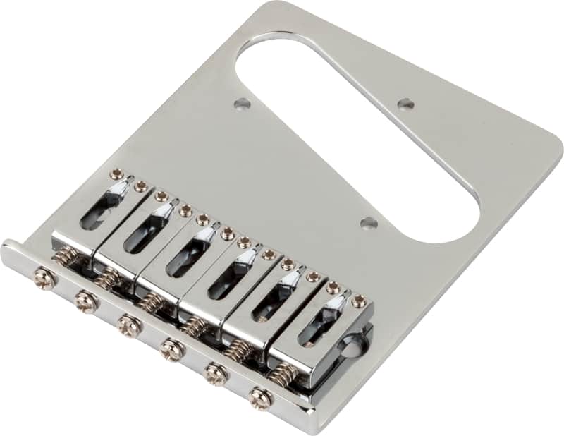 Fender Standard Series Telecaster Bridge Assembly, Chrome image 1