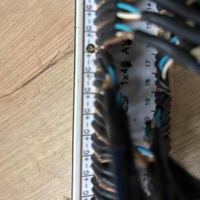 Ghielmetti CSF 1x48AV. Audio and digital patchbay.Already wired. 4,5 feet 96 leads loom image 9