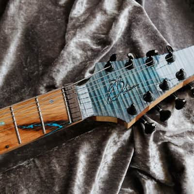 GB Liuteria Custom Boutique kapooya 8 string fanned Lichtenberg effect edition image 4