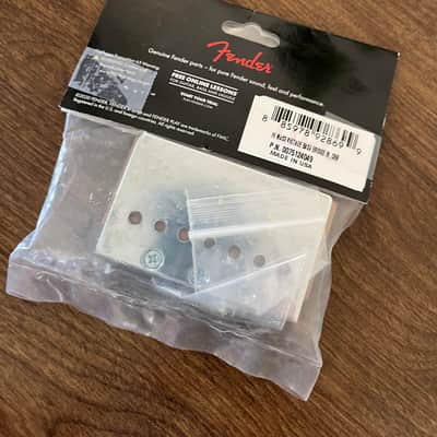 Fender HiMass Vintage Bass Bridge Assembly - Chrome image 2