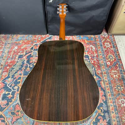*Video* Yamaki Custom Folk No 125 Dreadnought w/Vintage Hard Shell Case. - 1970's image 11