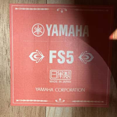 Yamaha FS5 Red Label Acoustic Guitar - Vintage Natural image 8