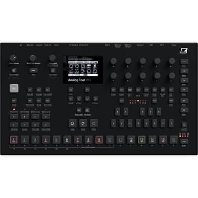 Elektron Analog Four MKII Black 4-voice Analog Synthesizer with Sequencer image 1