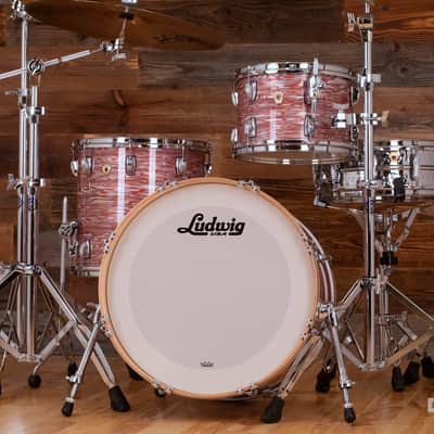 LUDWIG CLASSIC MAPLE 3 PIECE FAB DRUM KIT, VINTAGE PINK OYSTER image 6