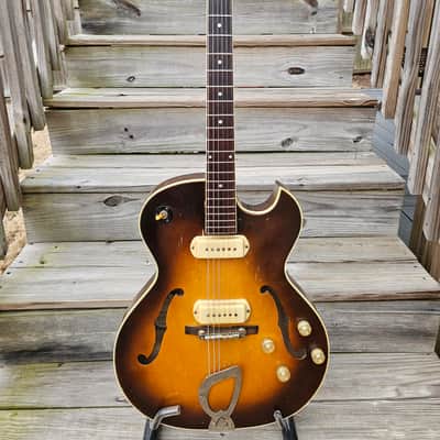 1958 Guild T-100D Slim Jim Electric Guitar with P90's   Video image 4