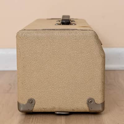 1961 Fender Tremolux Blonde Brown Panel Piggyback Tube Amp Head 6G9 Circuit w/ EL84 (6BQ5) image 5