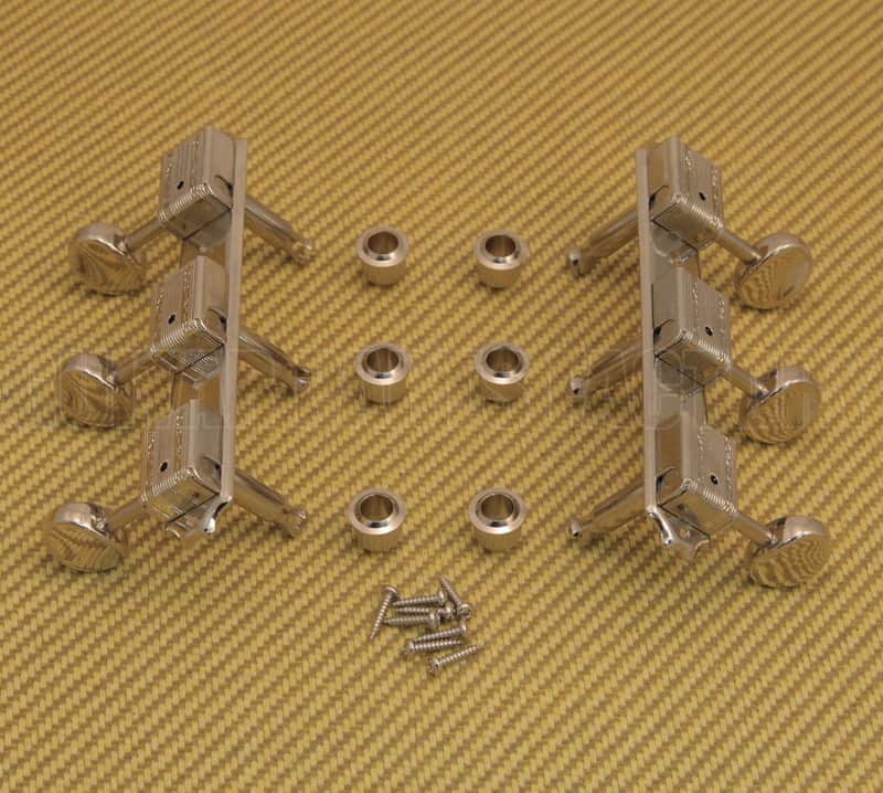 WJ-15NI Nickel Wilkinson Machine Heads Vintage Style 3+3 Strip Tuner Guitar Keys Lap Steel image 1
