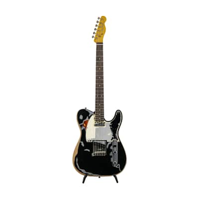 Fender Joe Strummer Road Worn Telecaster Electric Guitar, RW FB, Black, MX2228XXXX image 1