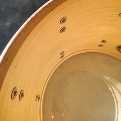 Ludwig 15"(Diameter)x12" (Depth) 3 ply with Inner Rings Tom 1970's - Black Wrap image 17