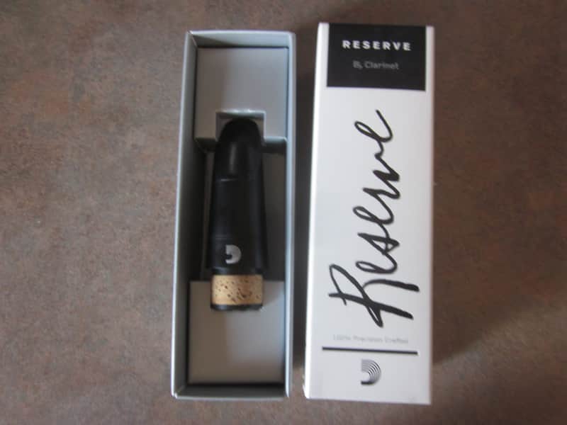 D'Addario Reserve MCR-X15E Clarinet Mouthpiece Black image 1