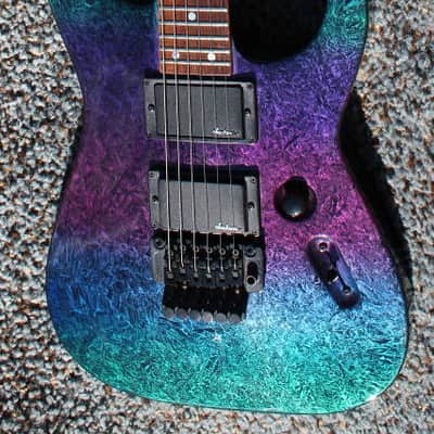 Jackson USA Custom Shop Archtop Soloist 1989, Rainbow Eerie Dess image 1