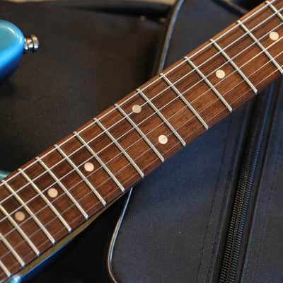 2020 Mario Martin S-Type Madagascar Roasted Neck Electric Guitar Deep Lake Placid Blue Factory Relic + COA OGB image 8