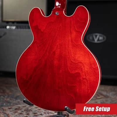 Gibson ES-335 60s Semi-Hollow Electric Guitar with Hard Shell Case - Sixties Cherry image 2