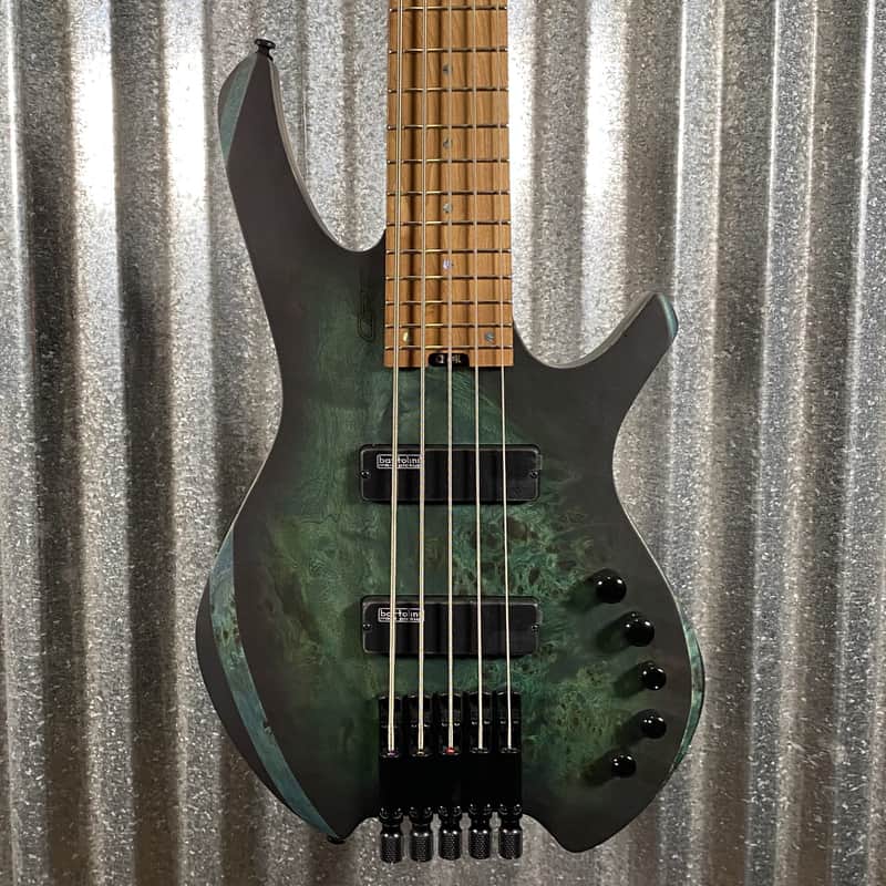 Cort Artisan Series Space Headless 5 String Bass Star Dust Green SPACE5SDG & Bag #0584 image 1