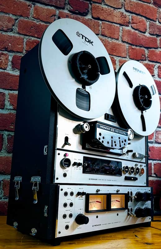 Pioneer RT‑2022 (RTU-11 + TAU‑11) -- [EXCELLENT!!] + Serviced ($300!): Rare Complete Example w/ Covers, Cable, Original NAB Hubs, Original Take-up Reel -- Collector‑Ready image 1
