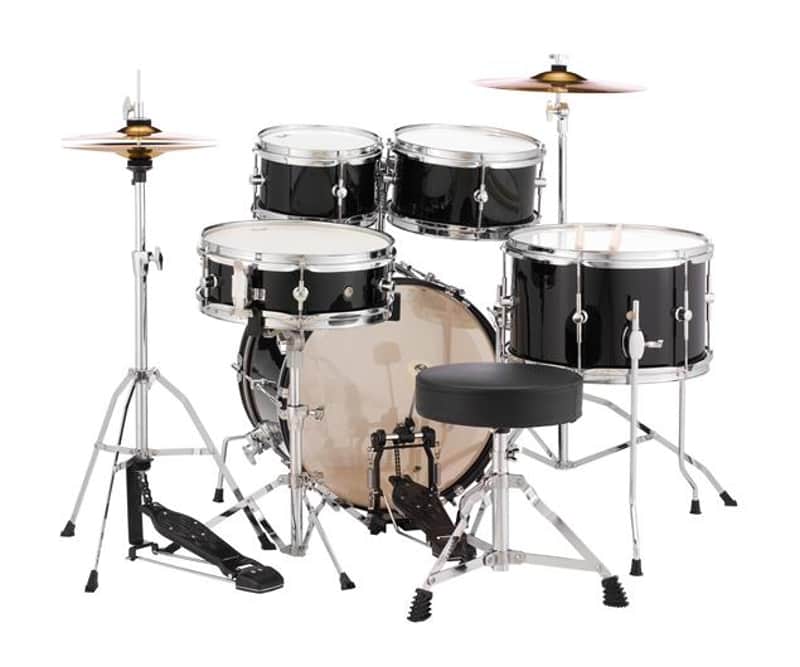 Pearl Roadshow Jr kit  HDW Jet Black 8x5,10x5.5,13x10,12x4,16x10 image 1