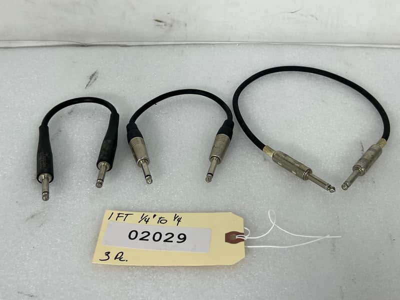 Unbranded ¼" To ¼" 1FT Cable #02029 (LOT OF 3)TRUEHEARTSOUND image 1