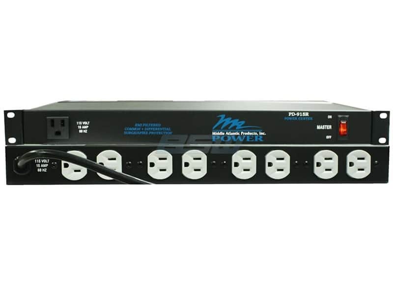 Middle Atlantic PD-915R 115 Volts Rackmount Power Strip 9 Outlet 15A Circuit image 1