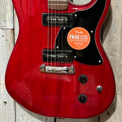 Squier Paranormal Strat-O-Sonic - Crimson Red Transparent Includes a pro Setup, Support A Brick & Mortar Store, Shop Here! image 4