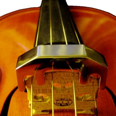 Violin Viola Nickel-Plated Brass Mute 4-Prong Practice Heavy Hush Metal 4/4 & 14"* image 1