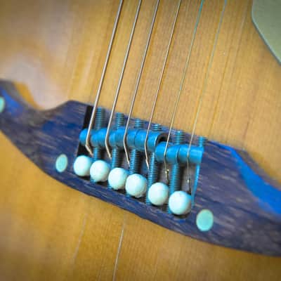 1969/1970 Fender Palomino "Johnny Cash" Broomstick w/ Ultra Rare Factory Soundhole Pickup image 14