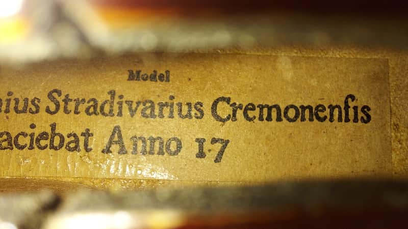 Antonius Stradivarius Cremonensis Faciebat Copy Anno 17 Violin