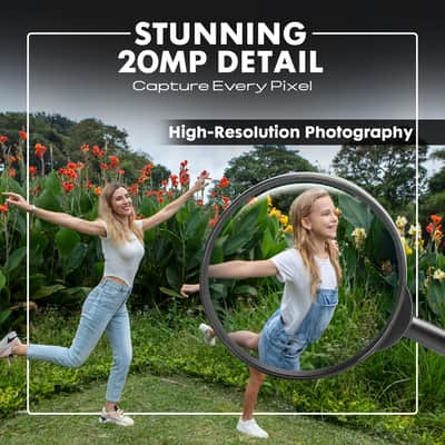 Mint Minolta MN40Z 20MP Digital Camera â€“ 40x Optical Zoom, 1080p FHD Video, 3.0" LCD, Wi-Fi, Face/Smile/Blink Detection â€“ Black image 4