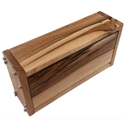 3U / 56hp Eurorack case LUNA • Rails + Threaded strips / Walnut / Powered image 7