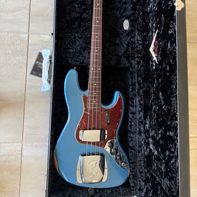 Fender Custom Shop 64 Jazz Bass Guitar Relic 2023 - Lake Placid Blue image 3