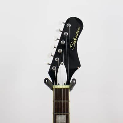Used AS/IS Silvertone 1478 Reissue Red Silver Flake Burst Electric Guitar image 3