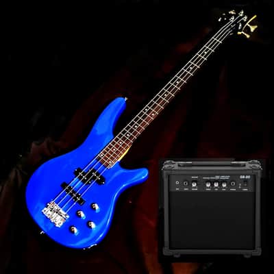 🎸+AMP! Unmarked "EyeBuzz" S Style Electric Bass Guitar +Rosewood Fretboard +Cable!🎸 image 10